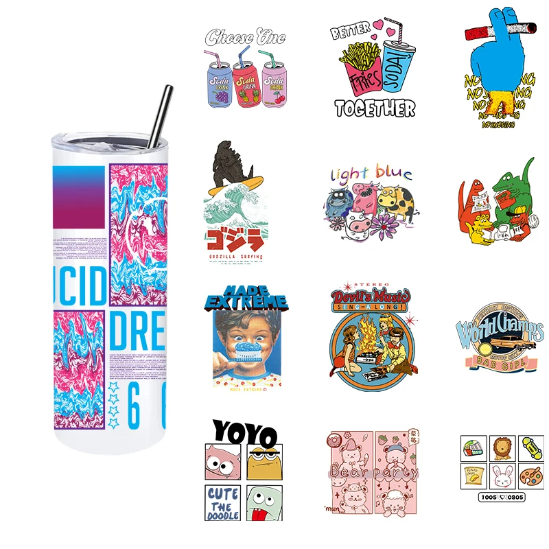 LETOP 1 шт., обертывания для чашек с роботами и персонажами, 20 унций, цветная матовая прямая чашка, Dtf, УФ-переносная наклейка, чашка
LETOP 1 шт., обертывания для чашек с роботами и персонажами, 20 унций, цветная матовая прямая чашка, Dtf, УФ-переносная наклейка, чашка