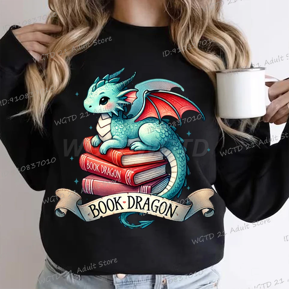 Book Dragon Sweatshirt Cartoon Read Club Crewneck Y2K Sudaderas Fashion Long Sleeve Women Funny Bookishness Hoodless Pullover
Book Dragon Sweatshirt Cartoon Read Club Crewneck Y2K Sudaderas Fashion Long Sleeve Women Funny Bookishness Hoodless Pullover