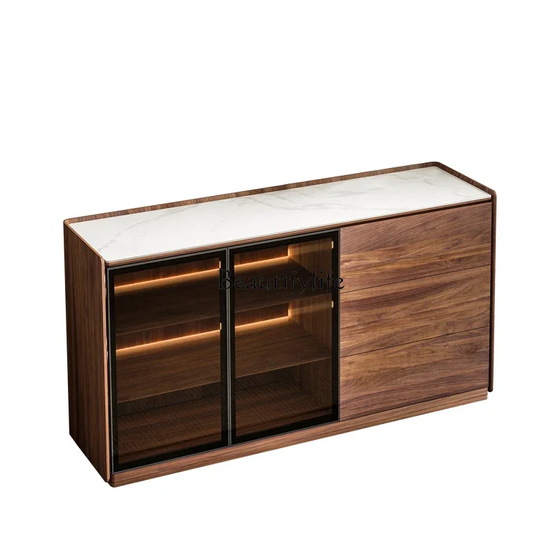 FG11North America Black Walnut Stone Plate Medieval Sideboard Dining Room Light Strip Storage Cabinet
FG11North America Black Walnut Stone Plate Medieval Sideboard Dining Room Light Strip Storage Cabinet