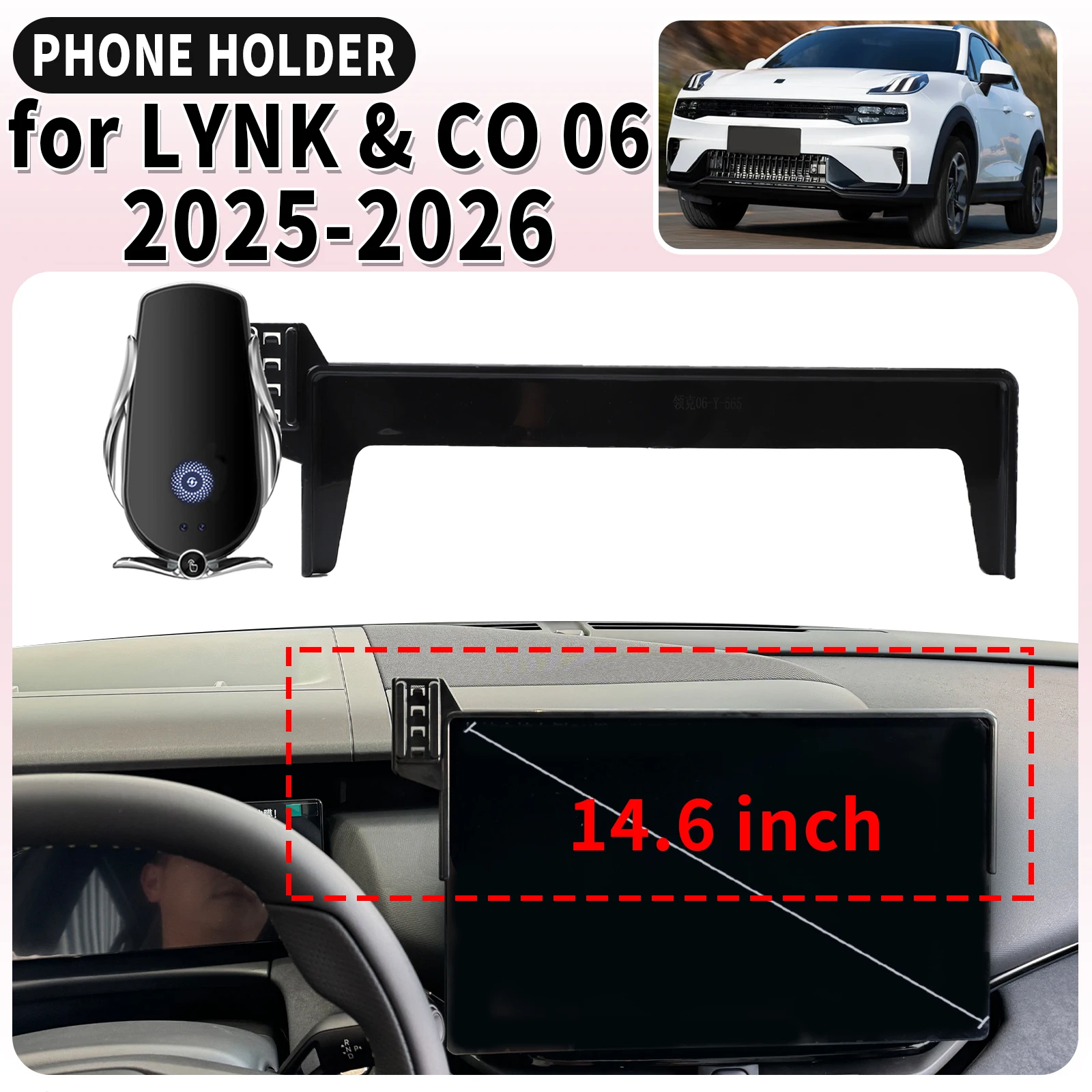fit for LYNK & CO 06 2025 2026 Screen Base Mount Phone Holder Dedicated Clip-On Navigation Bracket Car accessoires 
fit for LYNK & CO 06 2025 2026 Screen Base Mount Phone Holder Dedicated Clip-On Navigation Bracket Car accessoires