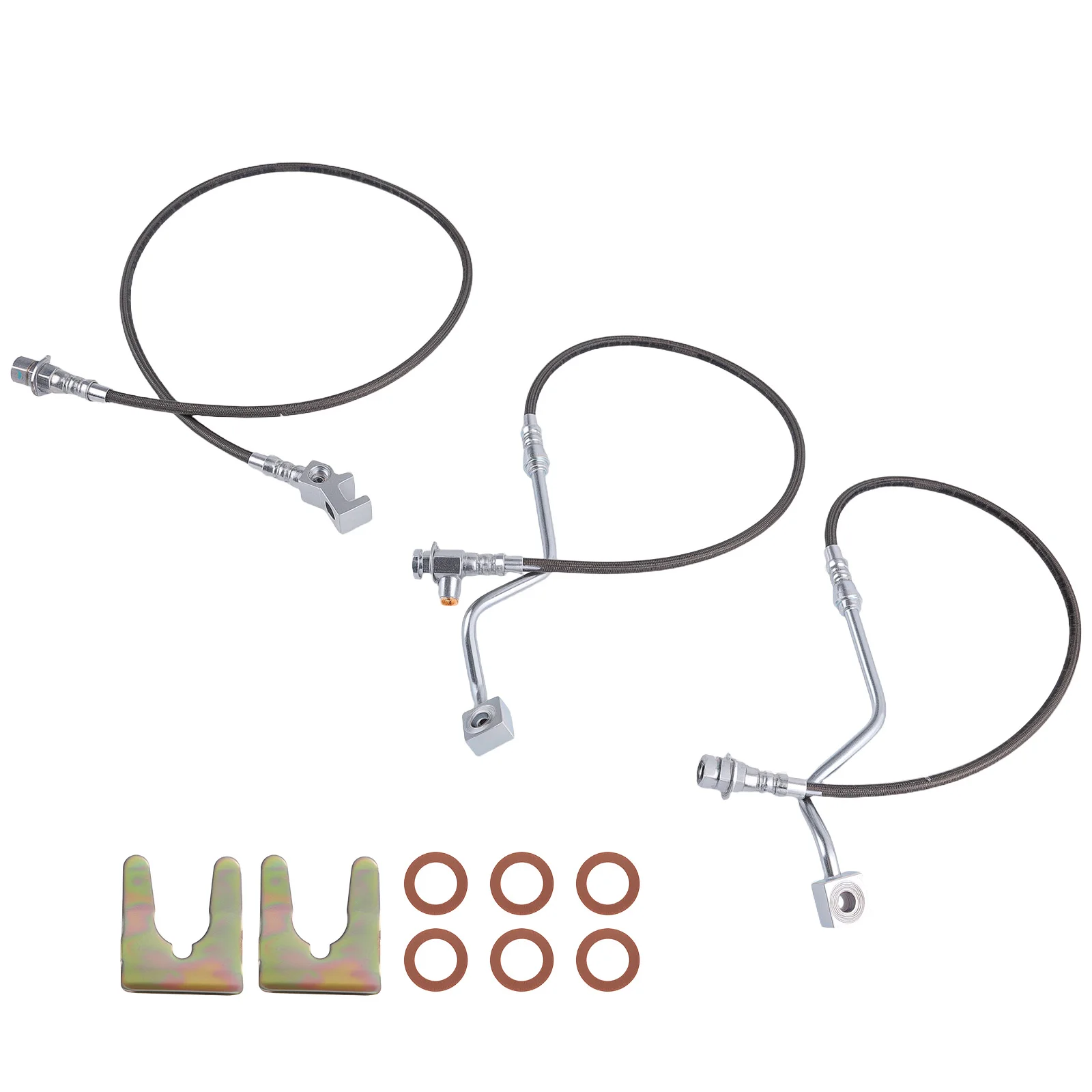 Brake Line Kit 700mm/900mm for Ford F-250 F-350 Super Duty 4WD 99-04 3pc
Brake Line Kit 700mm/900mm for Ford F-250 F-350 Super Duty 4WD 99-04 3pc