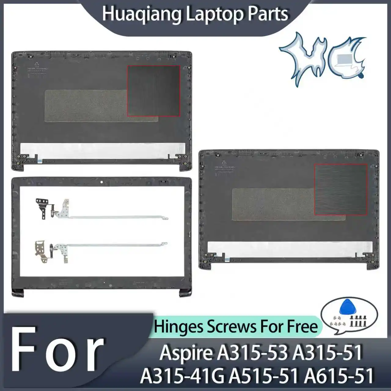 Replace Covers For Aspire 5 A515-41G A515-51 A315-51 A515-51G A315-41 A615-51G N17C4 LCD Back Cover Front Bezel Hinges
Replace Covers For Aspire 5 A515-41G A515-51 A315-51 A515-51G A315-41 A615-51G N17C4 LCD Back Cover Front Bezel Hinges