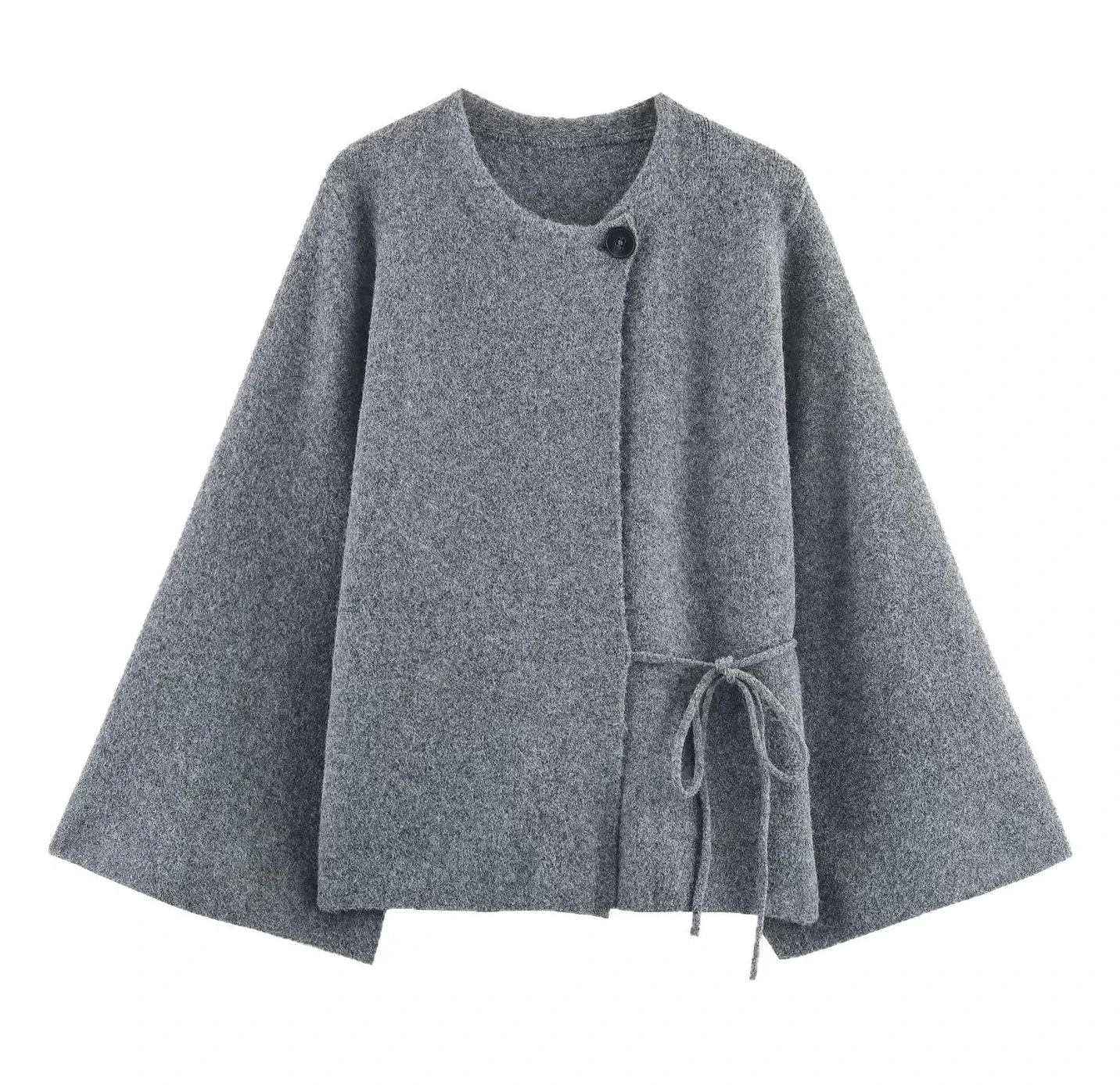 Women Autumn Fashionable Knitted Coat with Slit Sleeves for Polyester Street Style Long Sleeve Short Length Pure Color
Women Autumn Fashionable Knitted Coat with Slit Sleeves for Polyester Street Style Long Sleeve Short Length Pure Color