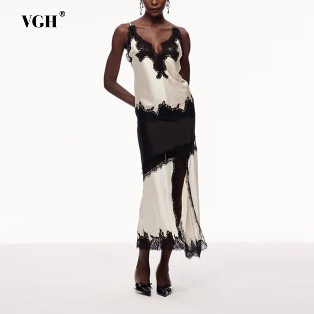 VGH Slimming Hit Color Sexy Two Piece Sets For Women Square Collar Sleeveless Top High Waist Long Skirt Elegant Lace Set Female
VGH Slimming Hit Color Sexy Two Piece Sets For Women Square Collar Sleeveless Top High Waist Long Skirt Elegant Lace Set Female