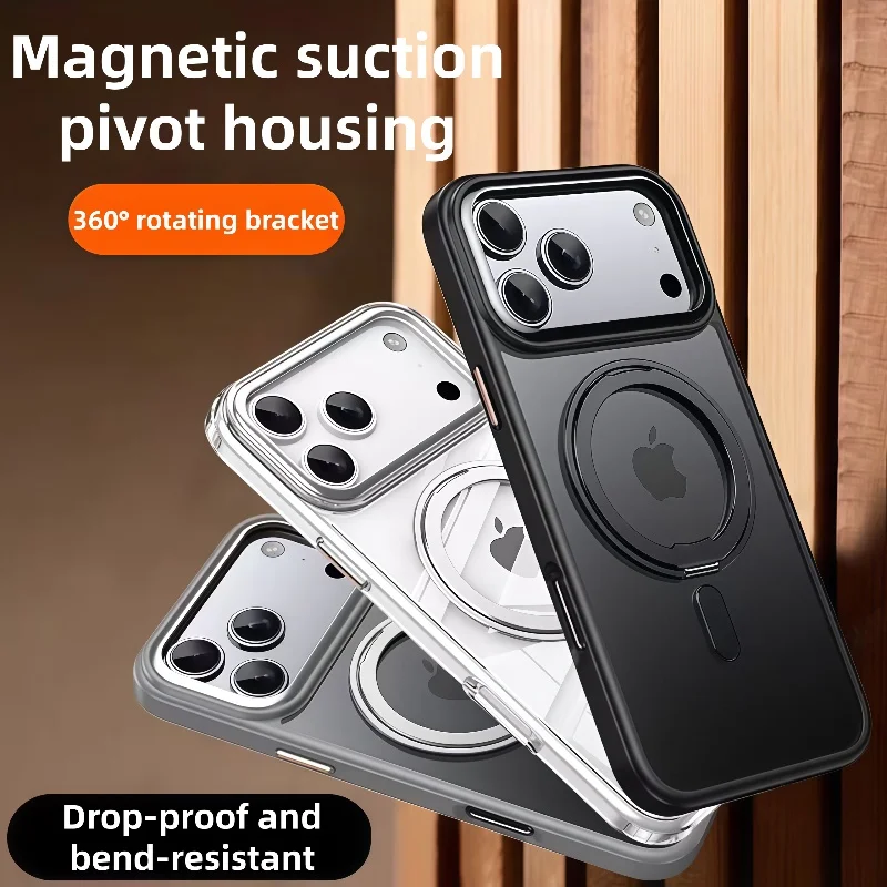 Роскошный прозрачный противоударный магнитный чехол Magsafe для iPhone 17 Air 17Pro 17 Pro Max, противоударная жесткая задняя крышка с беспроводной зарядкой
Роскошный прозрачный противоударный магнитный чехол Magsafe для iPhone 17 Air 17Pro 17 Pro Max, противоударная жесткая задняя крышка с беспроводной зарядкой