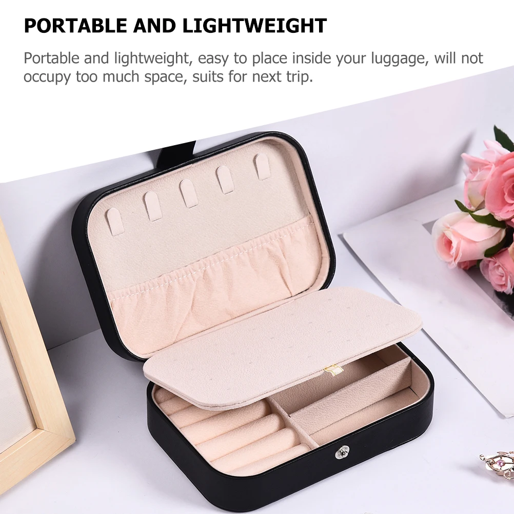 Portable Jewelry Organizer Box Travel Double Layer Necklace Holder Small Compartment Case Earrings Storage Pu Anti-Scratch
Portable Jewelry Organizer Box Travel Double Layer Necklace Holder Small Compartment Case Earrings Storage Pu Anti-Scratch