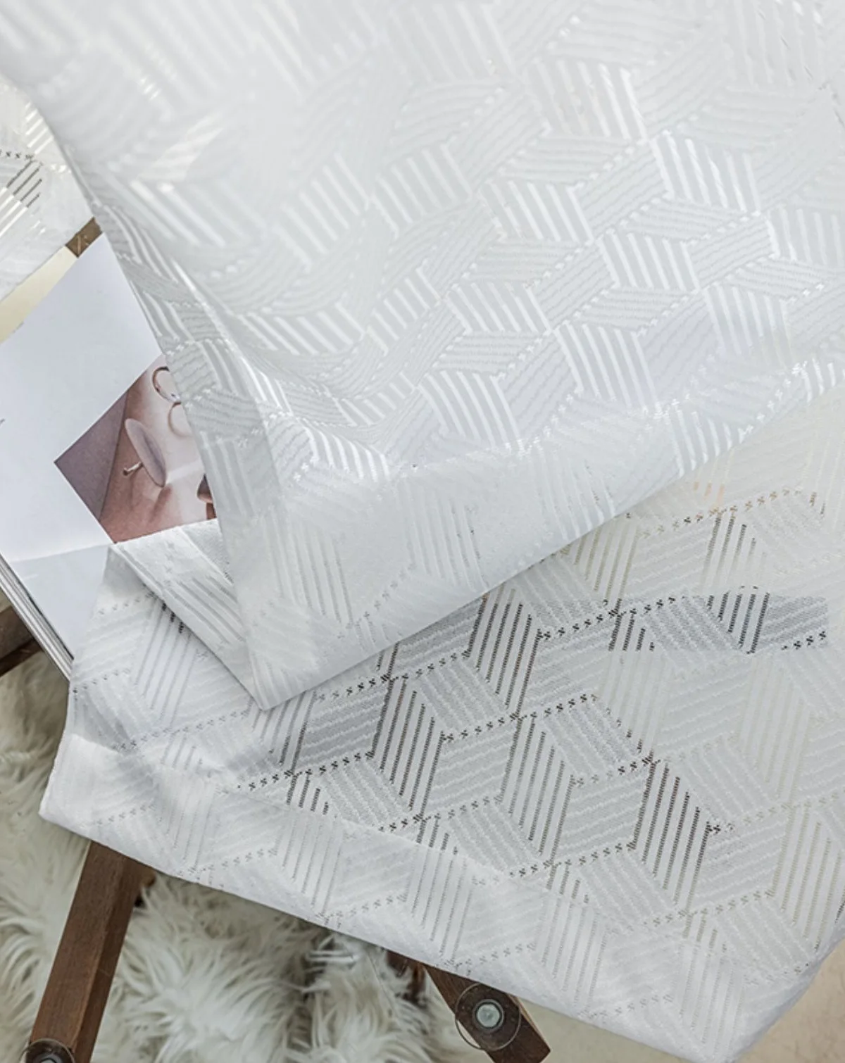 modern geometric curtain tulle for bedroom balcony study room white warp knitted sheer curtains decorative curtains custom size
modern geometric curtain tulle for bedroom balcony study room white warp knitted sheer curtains decorative curtains custom size