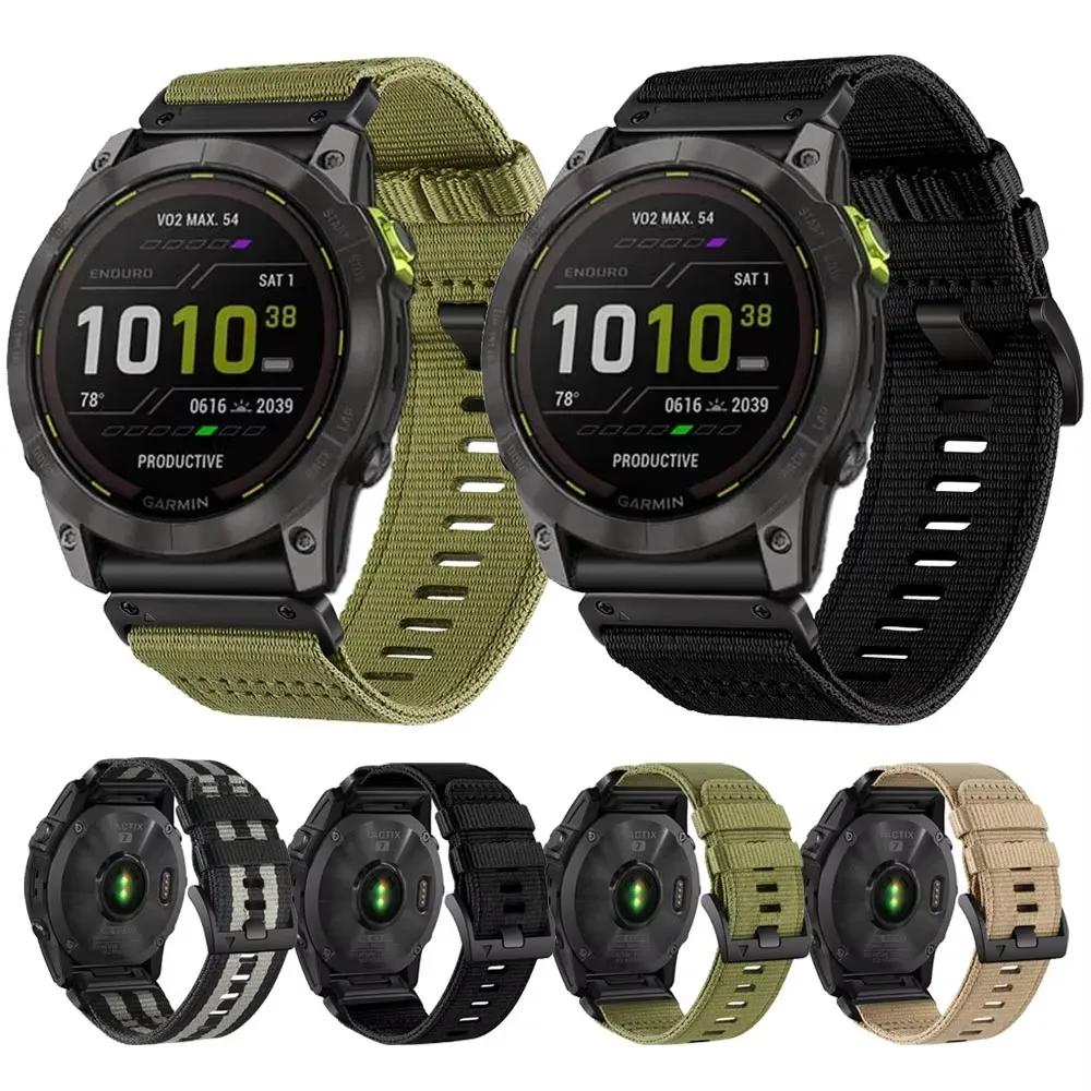 22mm 26mm Canvas Nylon Band For Garmin Fenix 8 47mm 51mm 7 7X 6 6X 5X Plus/Enduro 3/Marq Epix Pro Gen 2 Strap QuickFit Bracelet
22mm 26mm Canvas Nylon Band For Garmin Fenix 8 47mm 51mm 7 7X 6 6X 5X Plus/Enduro 3/Marq Epix Pro Gen 2 Strap QuickFit Bracelet