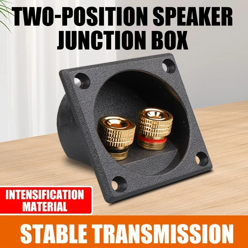 Pure Copper Post Speaker Terminal Box 2-Way Square/Round Hole Audio Cable Clamp Speaker Wire Connector
Pure Copper Post Speaker Terminal Box 2-Way Square/Round Hole Audio Cable Clamp Speaker Wire Connector