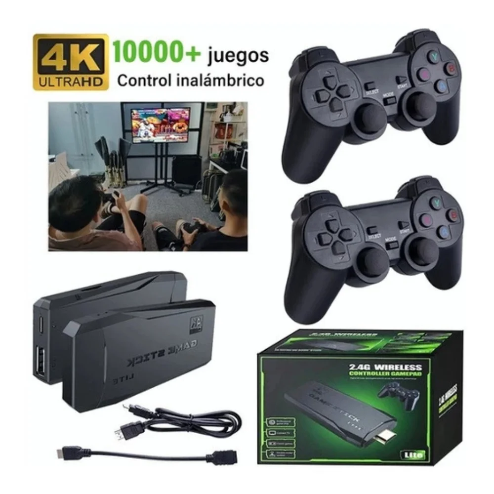 4K Stick Video Game 20000 Classic Retro Games + 2 Wireless Controls; 64 GB Portable Emulator Console
4K Stick Video Game 20000 Classic Retro Games + 2 Wireless Controls; 64 GB Portable Emulator Console