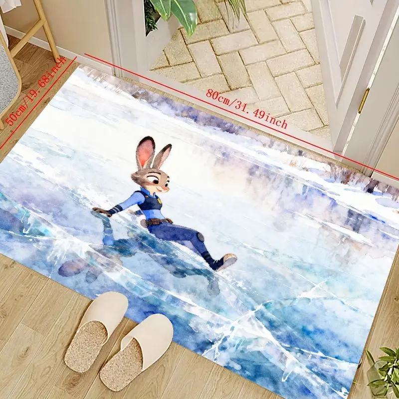 1 шт., напольный коврик Disney Zootopia Judy Hopps, милый мультяшный аниме-персонаж, кролик, полицейский дизайн, ковер, акварельный ледяной синий Win 
1 шт., напольный коврик Disney Zootopia Judy Hopps, милый мультяшный аниме-персонаж, кролик, полицейский дизайн, ковер, акварельный ледяной синий Win