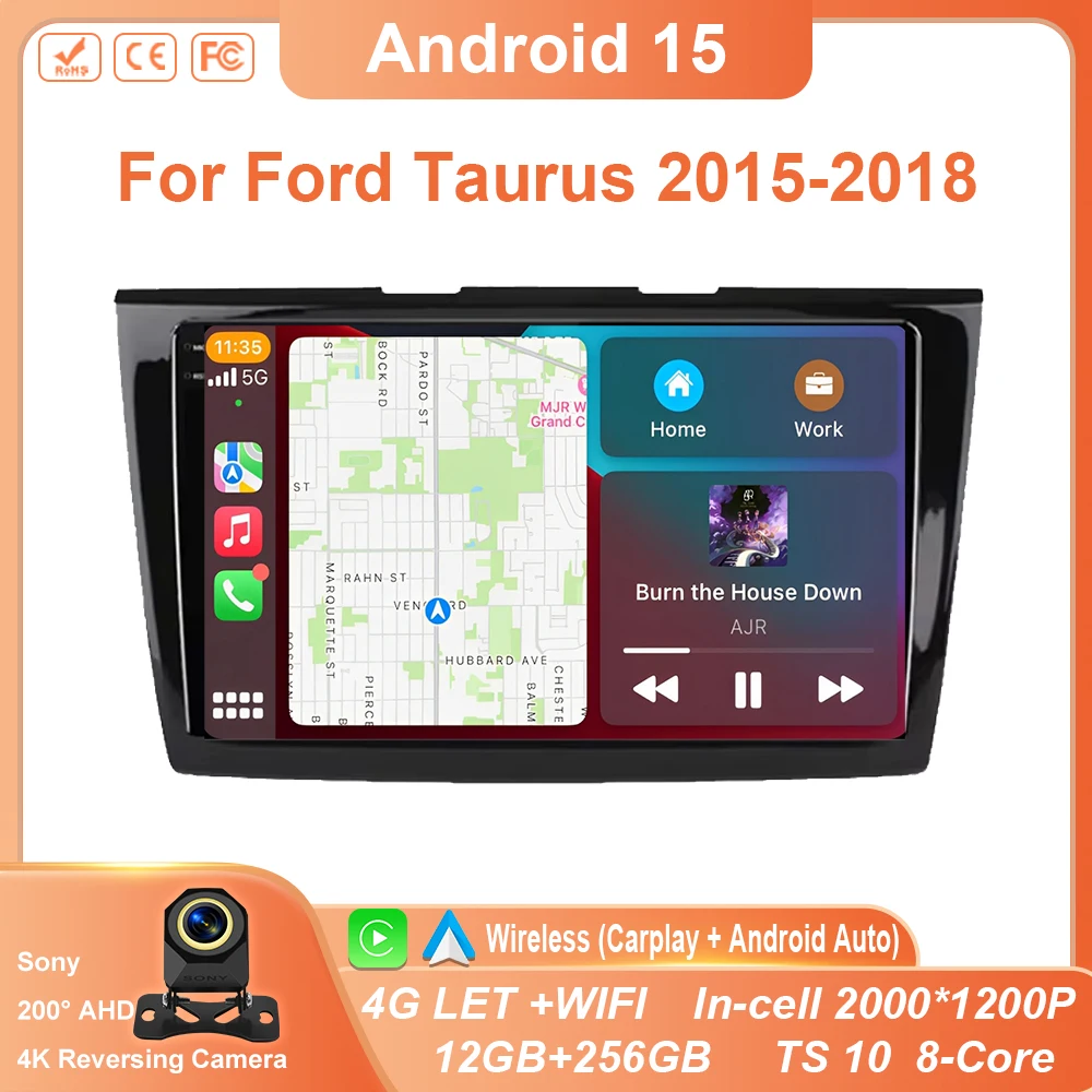 Android Auto For Ford Taurus 2015-2018 Auto Radio Stereo Multimedia Player GPS Navigation Carplay QLED DSP 5G WIFI NO 2 DIN DVD
Android Auto For Ford Taurus 2015-2018 Auto Radio Stereo Multimedia Player GPS Navigation Carplay QLED DSP 5G WIFI NO 2 DIN DVD