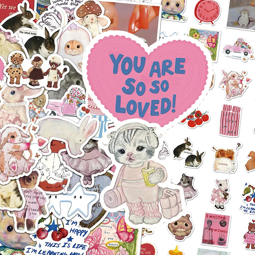 10/30/50pcs Retro Cute Fairy Tale Style Pattern Stickers Aesthetic Graffiti Decal DIY Skateboard Helmet Phone Waterproof Sticker
10/30/50pcs Retro Cute Fairy Tale Style Pattern Stickers Aesthetic Graffiti Decal DIY Skateboard Helmet Phone Waterproof Sticker