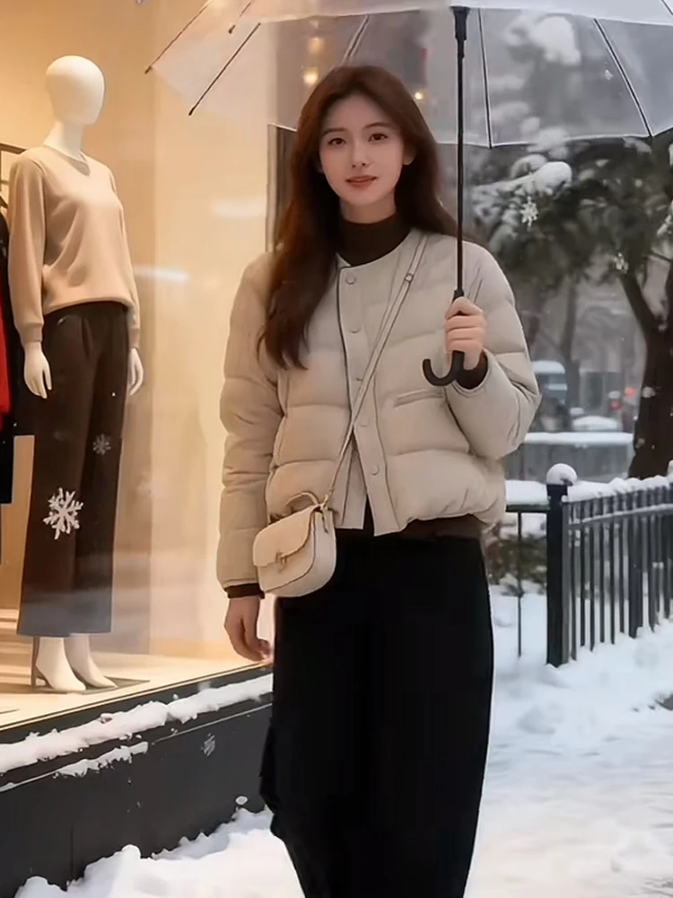 Casual Faionable ort down Cotton Jaet Women's Baseball Sle Filled Coat Korean Version Thiened Winter New Arrival
Casual Faionable ort down Cotton Jaet Women's Baseball Sle Filled Coat Korean Version Thiened Winter New Arrival