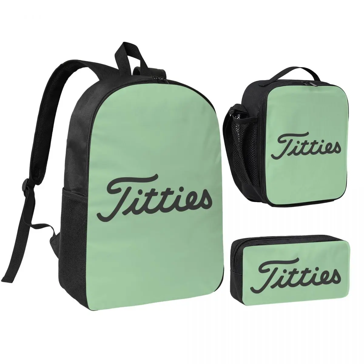 Titties Golf Ball Backpack Boys Girls BookBag School Bag Shoulder Bags 3ps Insulated Lunch Bag Pencil Case
Titties Golf Ball Backpack Boys Girls BookBag School Bag Shoulder Bags 3ps Insulated Lunch Bag Pencil Case