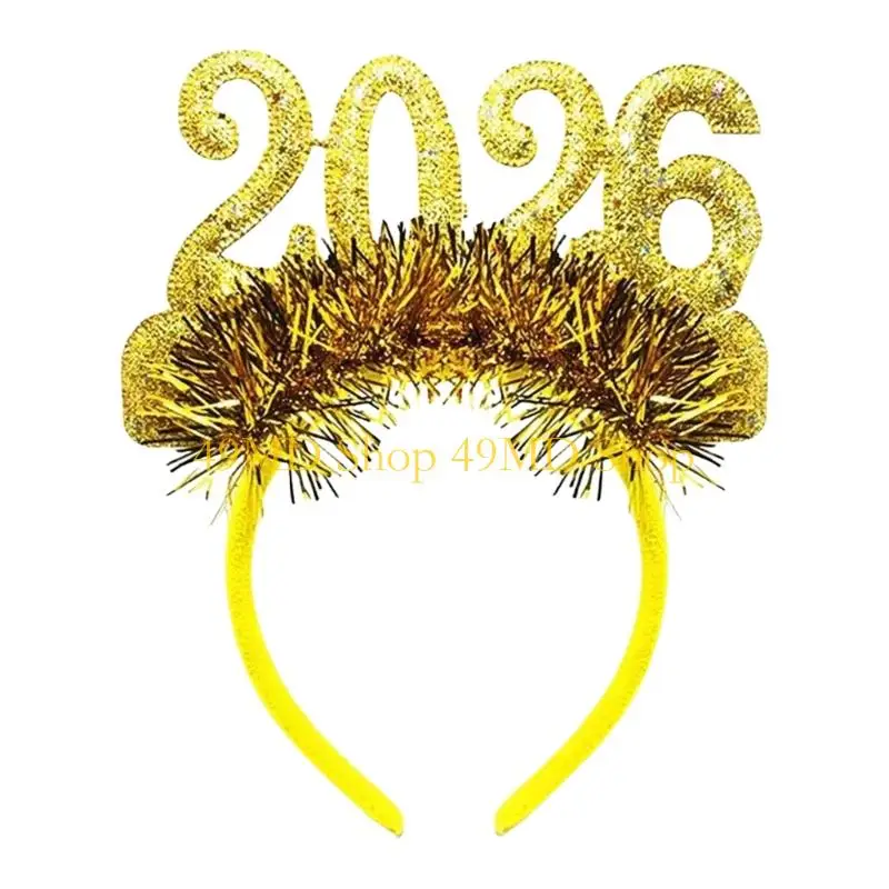 49MD 2026 New Year Headpiece Practical Construction Glitters Numbers Decoration Headbands For Indoor Outdoor Celebrations
49MD 2026 New Year Headpiece Practical Construction Glitters Numbers Decoration Headbands For Indoor Outdoor Celebrations