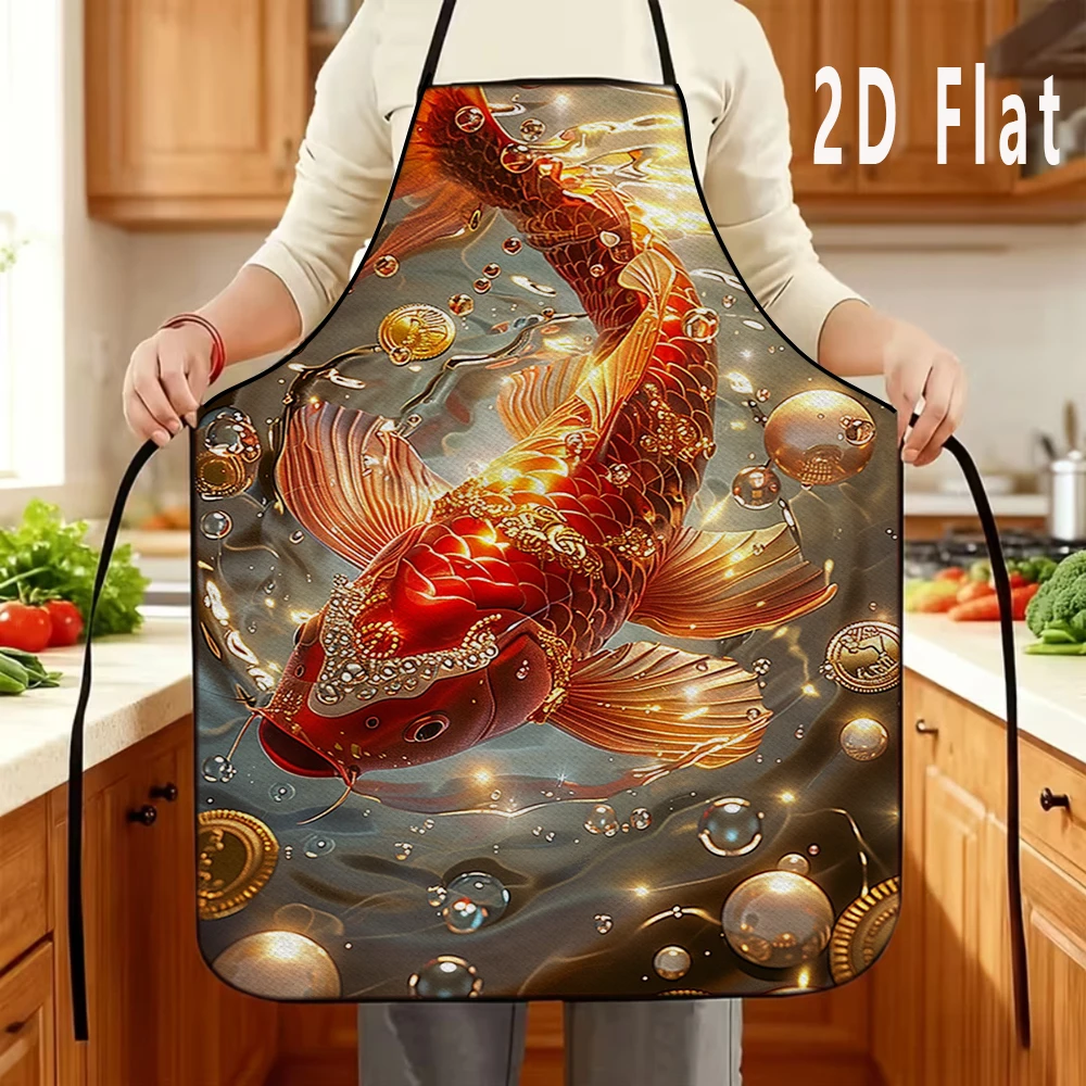 1 шт. 2D плоский фартук с благоприятным рисунком рыбы кои, 60x80 см, фартук для кухни/ресторана, фартук для барбекю, прочный и легко чистится
1 шт. 2D плоский фартук с благоприятным рисунком рыбы кои, 60x80 см, фартук для кухни/ресторана, фартук для барбекю, прочный и легко чистится