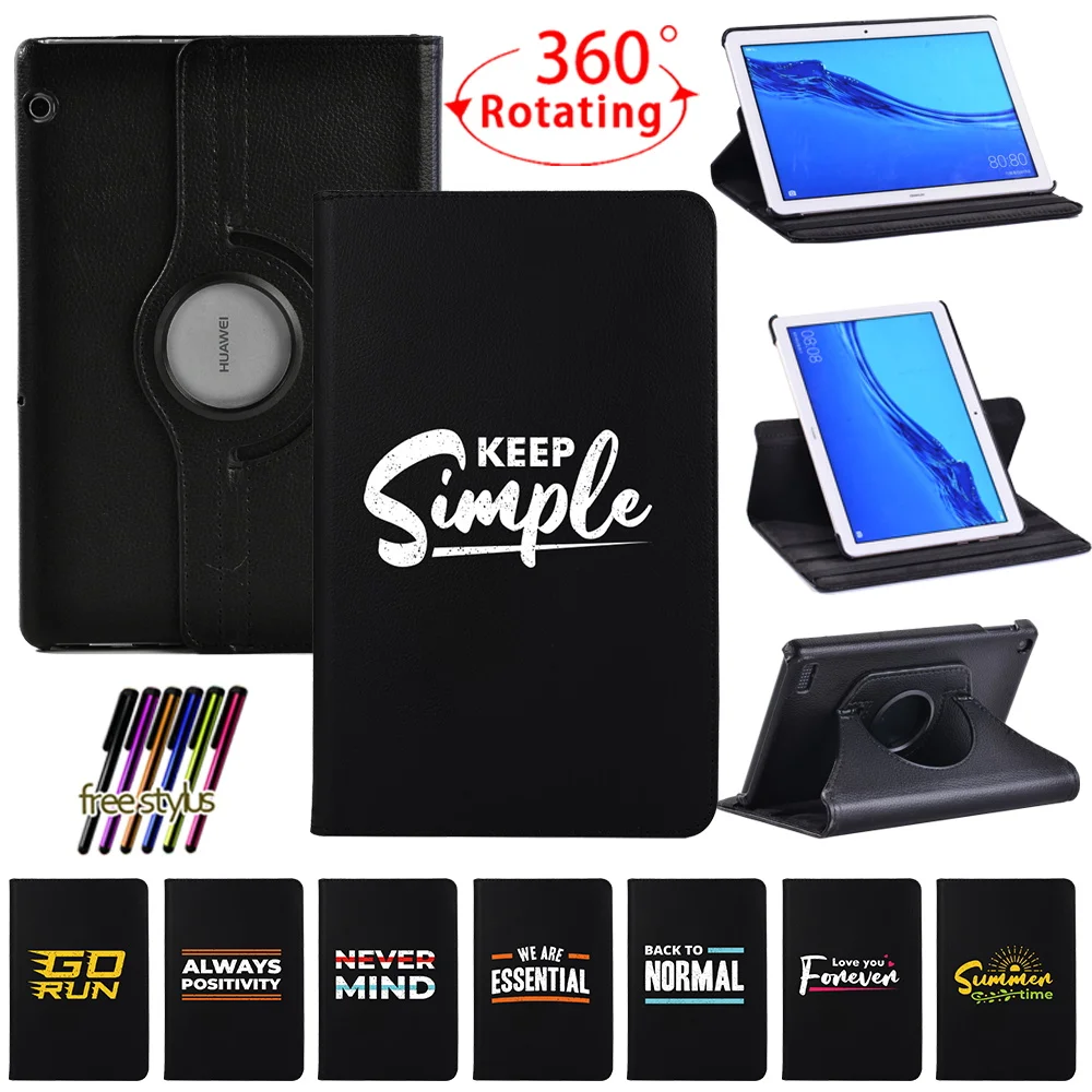 360 Rotating Tablet Case for Huawei MediaPad T5 10 10.1"/T3 10 9.6" Folding Stand Cover Protective Shell + Stylus
360 Rotating Tablet Case for Huawei MediaPad T5 10 10.1"/T3 10 9.6" Folding Stand Cover Protective Shell + Stylus