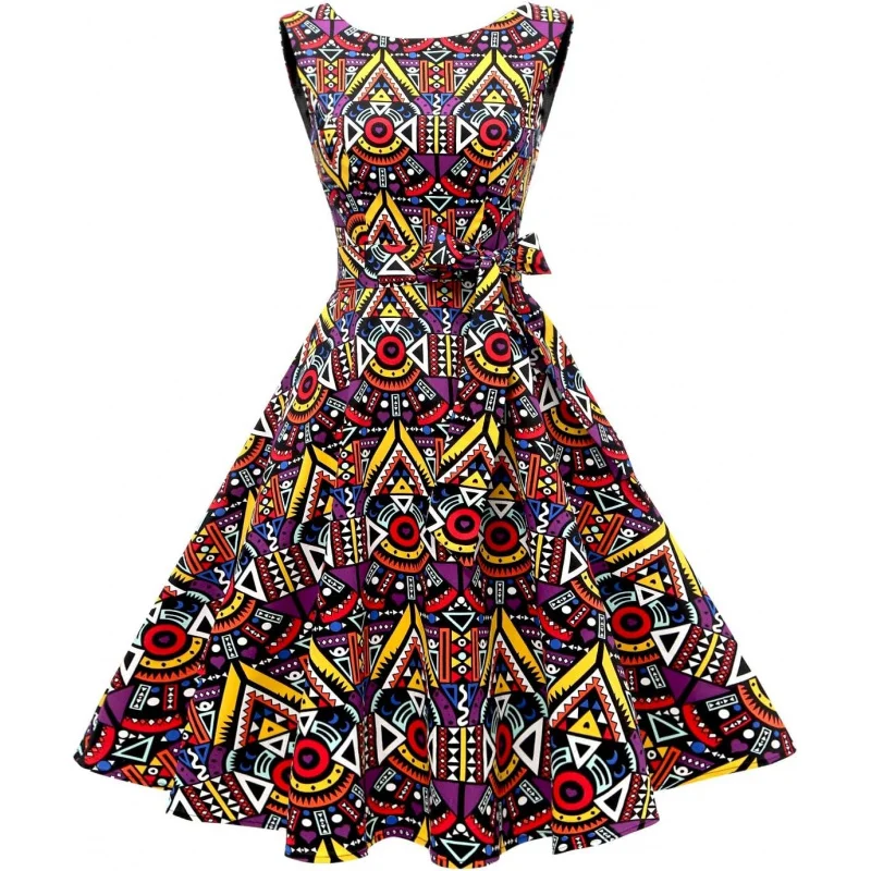 Women's Boatneck Sleeveless Swing Vintage 1950s Cocktail Dress New
Women's Boatneck Sleeveless Swing Vintage 1950s Cocktail Dress New
