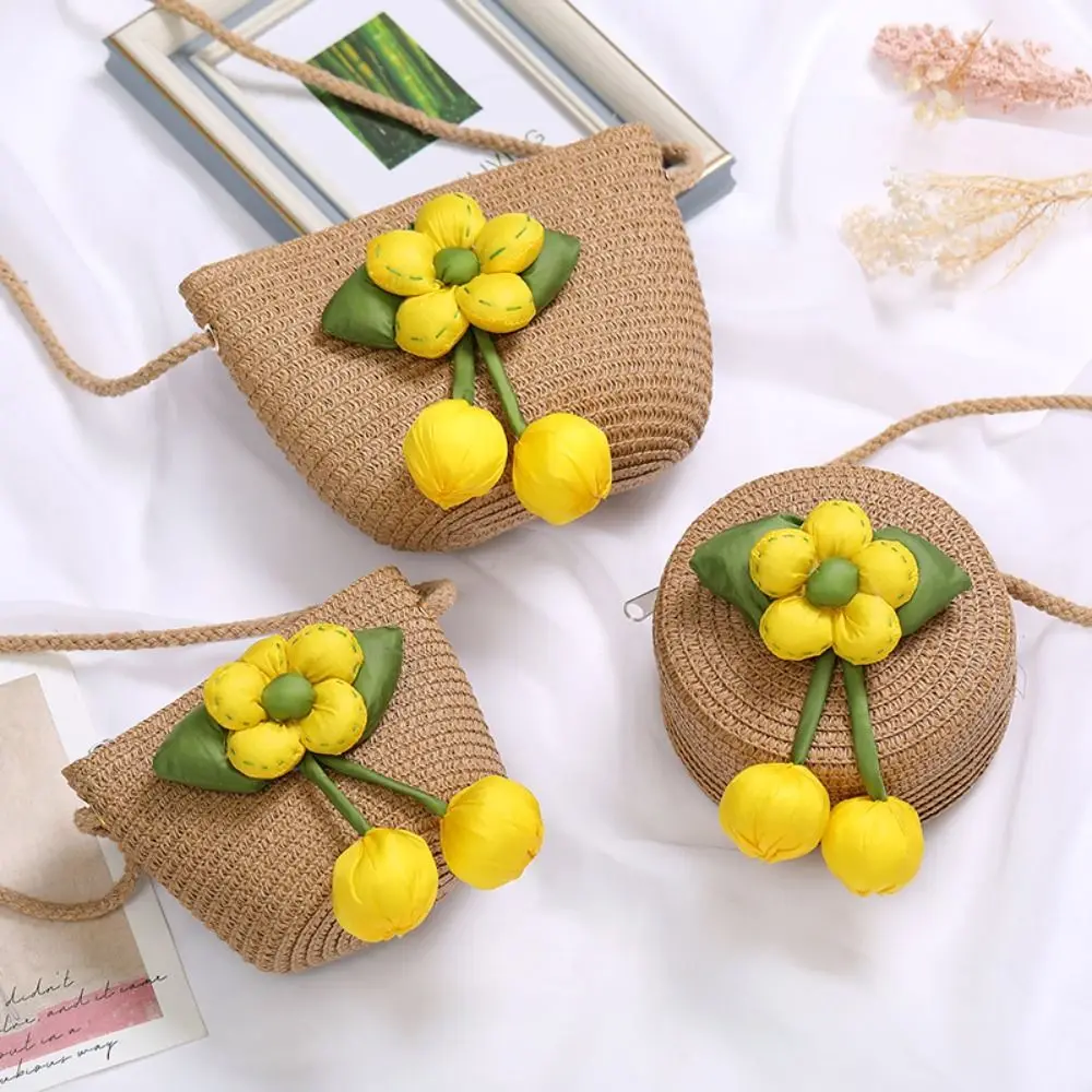 Girl Handmade Woven Straw Bag Summer Coin Purse Flower Storage Basket Zipper Photo Props Crossbody Handbag
Girl Handmade Woven Straw Bag Summer Coin Purse Flower Storage Basket Zipper Photo Props Crossbody Handbag