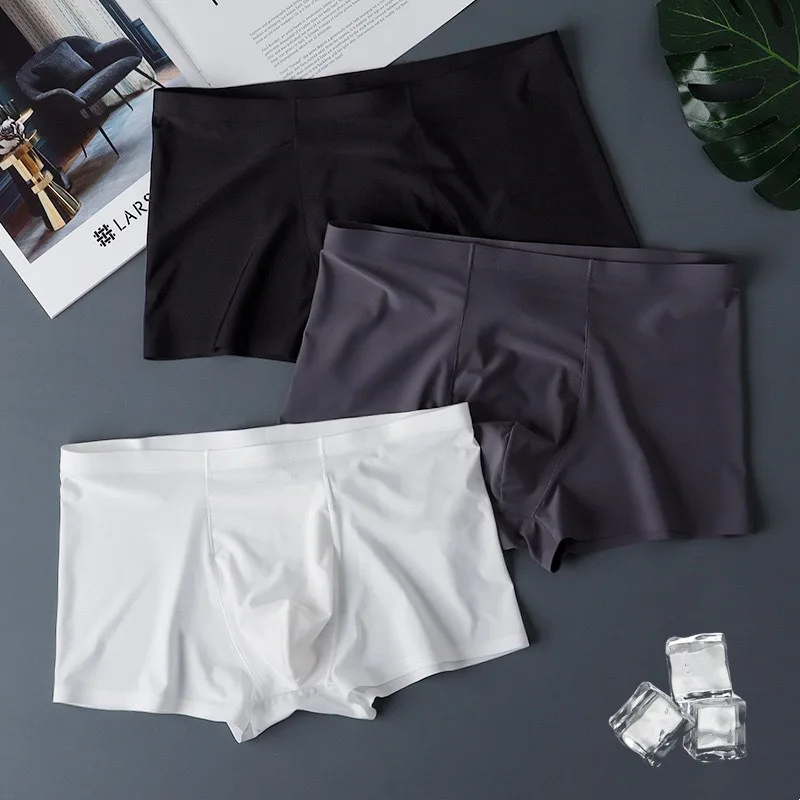 3PCS Men's Ice Silk Quick-drying Underwear Sports Boxers 5A Antibacterial Breathable Non-marking Flat Pants Head
3PCS Men's Ice Silk Quick-drying Underwear Sports Boxers 5A Antibacterial Breathable Non-marking Flat Pants Head
