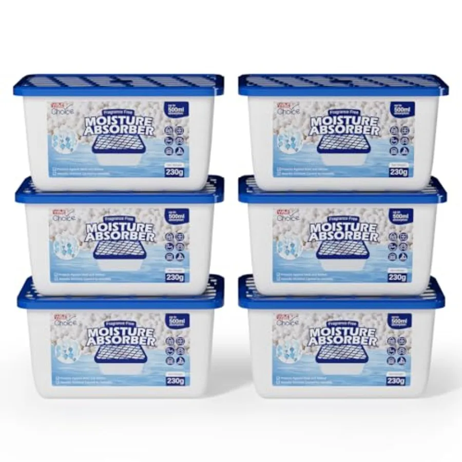 Moisture Absorber, Large Capacity Dehumidifier for Home, Ultra Absorbent Humidity Pack for Closet/Basement/Bathroom, Leak Proof
Moisture Absorber, Large Capacity Dehumidifier for Home, Ultra Absorbent Humidity Pack for Closet/Basement/Bathroom, Leak Proof
