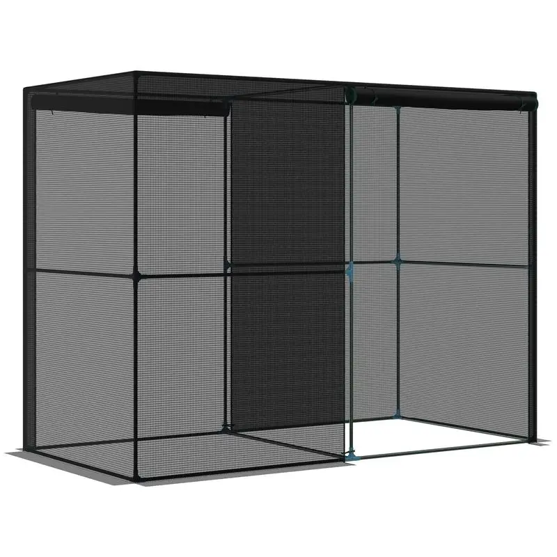 Outsunny 8' x 4' x 6' Crop Cage, Plant Protection Tent with Zippered Doors for Vegetable Garden, Backyard, Black
Outsunny 8' x 4' x 6' Crop Cage, Plant Protection Tent with Zippered Doors for Vegetable Garden, Backyard, Black