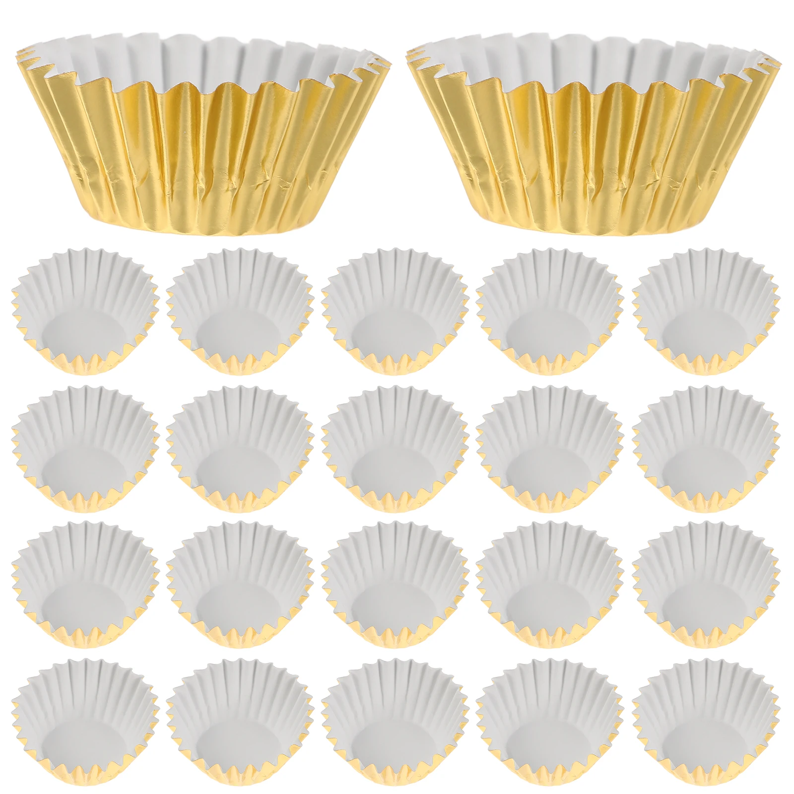500pcs Mini Golden Aluminum Foil Cake Base Cupcake Liners Oil Resistant Baking Cups Ideal Home Shop Use
500pcs Mini Golden Aluminum Foil Cake Base Cupcake Liners Oil Resistant Baking Cups Ideal Home Shop Use