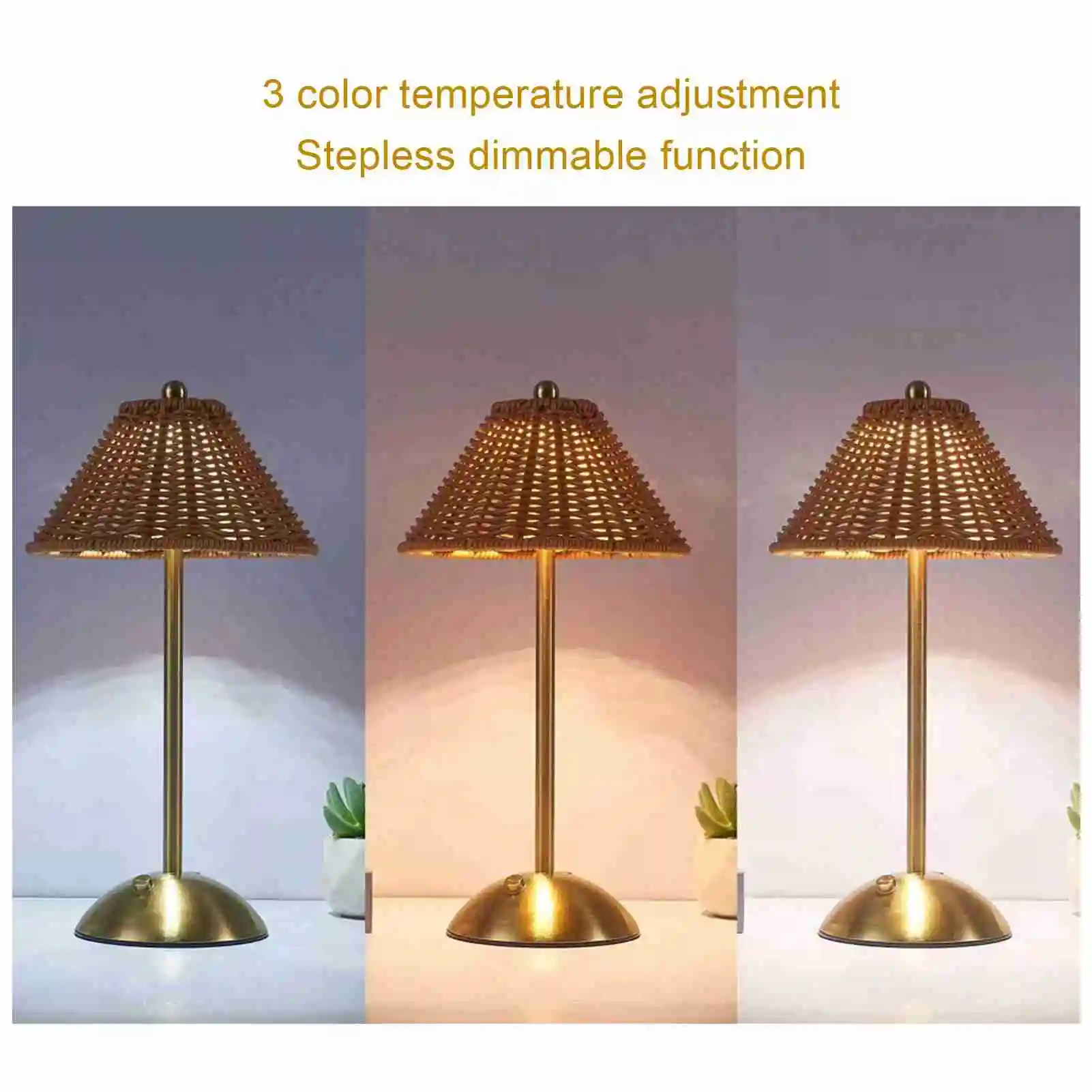 Беспроводная настольная лампа в стиле бохо из ротанга, 2 Вт, ПК, плетение из ротанга, перезаряжаемая настольная лампа, энергосберегающий уход за глазами, 600 мАч для домашнего ресторана
Беспроводная настольная лампа в стиле бохо из ротанга, 2 Вт, ПК, плетение из ротанга, перезаряжаемая настольная лампа, энергосберегающий уход за глазами, 600 мАч для домашнего ресторана