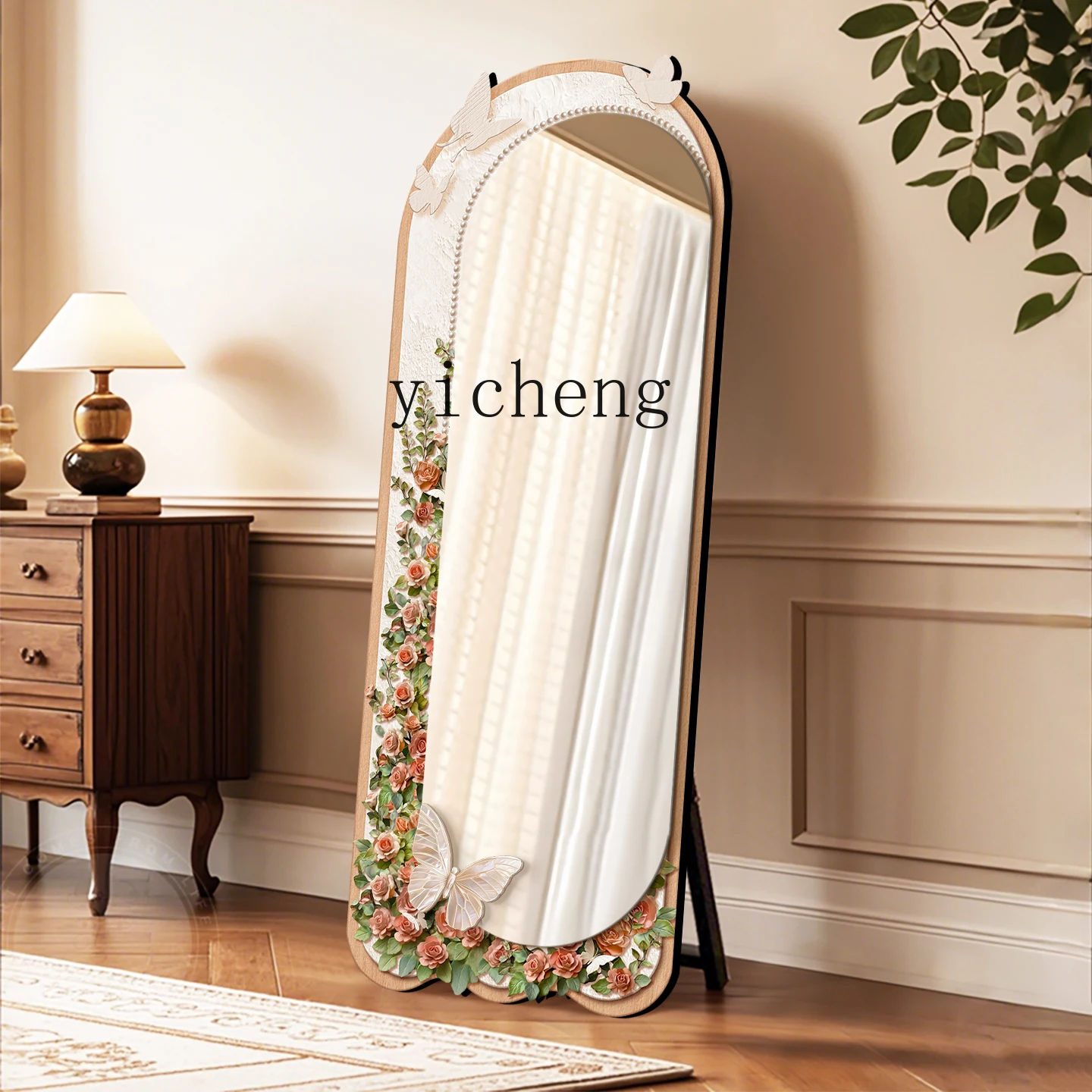 LSL French Vintage Style Full-Length Floor Mirror Home Entrance Wall-Mounted Mirror
LSL French Vintage Style Full-Length Floor Mirror Home Entrance Wall-Mounted Mirror