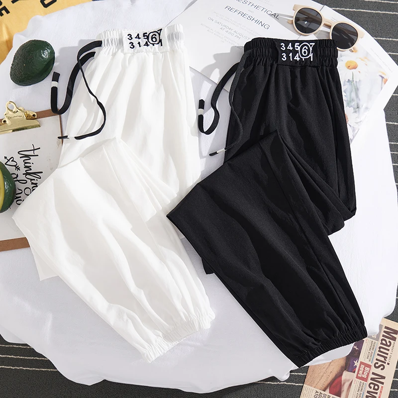 Fashion Ice Silk Quick Drying Sportswear Trousers Joggers Women Pants Ladies Summer Casual Sweat Clothes Dropshipping VAR8879 2
Fashion Ice Silk Quick Drying Sportswear Trousers Joggers Women Pants Ladies Summer Casual Sweat Clothes Dropshipping VAR8879 2