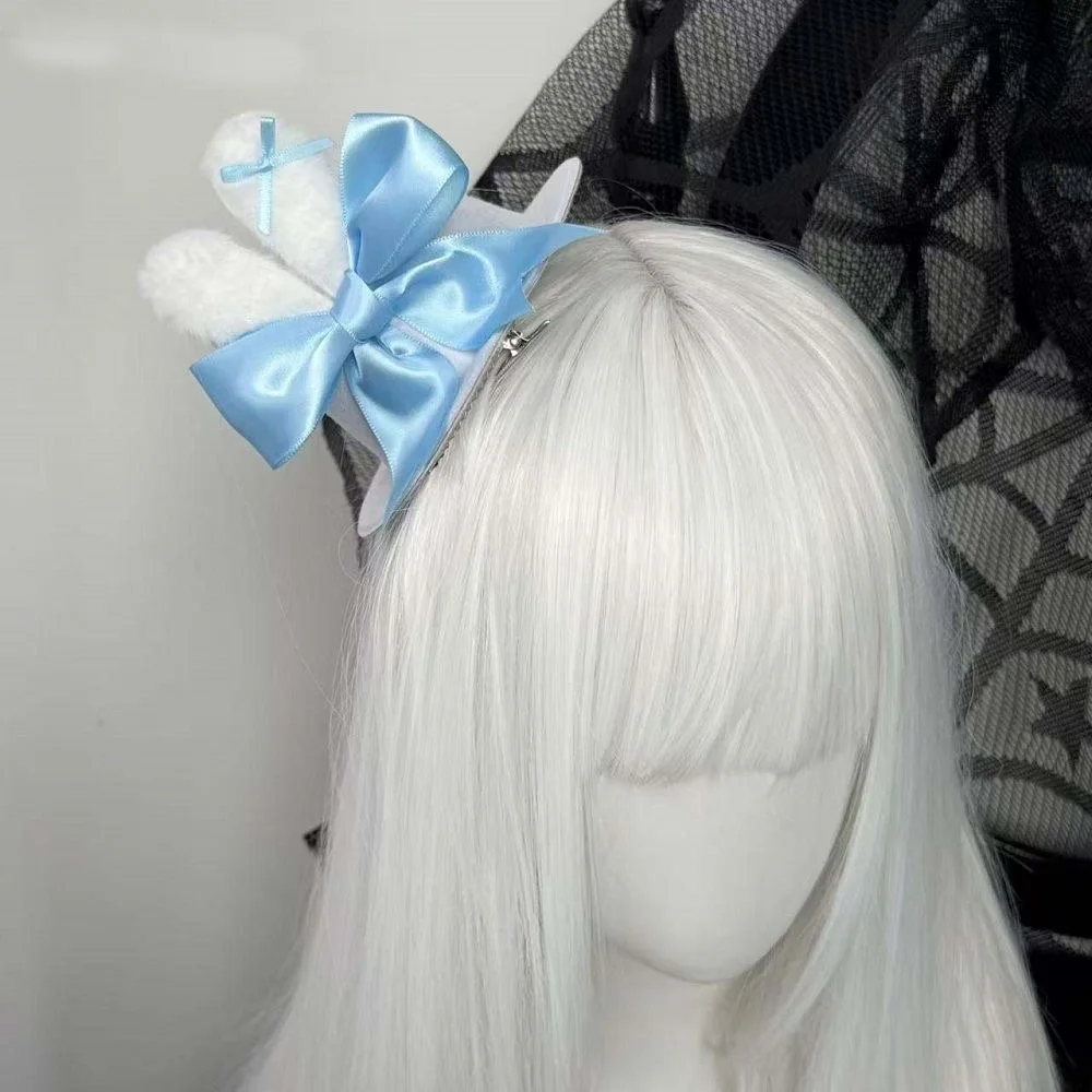 Original Lolita Headdress Hand-made Water Color Blowknot Rabbit Ear Mini Top Hat Hair Clip Cute Landmine Hair Accessories
Original Lolita Headdress Hand-made Water Color Blowknot Rabbit Ear Mini Top Hat Hair Clip Cute Landmine Hair Accessories