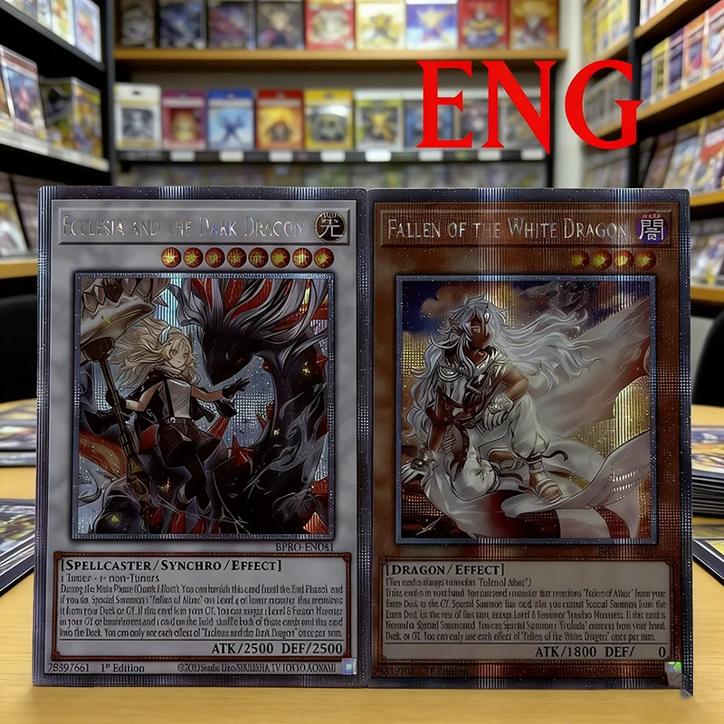 Yu-Gi-Oh! Collection DIY Proxy Cards Fallen of the White Dragon Ecclesia and the tcg Dragon Sanctifire Dragon Collection Holo
Yu-Gi-Oh! Collection DIY Proxy Cards Fallen of the White Dragon Ecclesia and the tcg Dragon Sanctifire Dragon Collection Holo