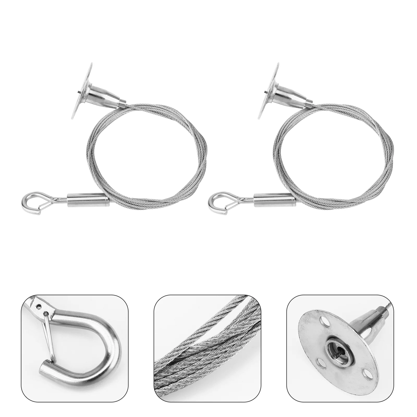 2 Pcs Stainless Steel Adjustable Hanging Wires for Picture Frames Mirrors Panel Lights Chandeliers Signs Heavy Duty Wall Mount
2 Pcs Stainless Steel Adjustable Hanging Wires for Picture Frames Mirrors Panel Lights Chandeliers Signs Heavy Duty Wall Mount
