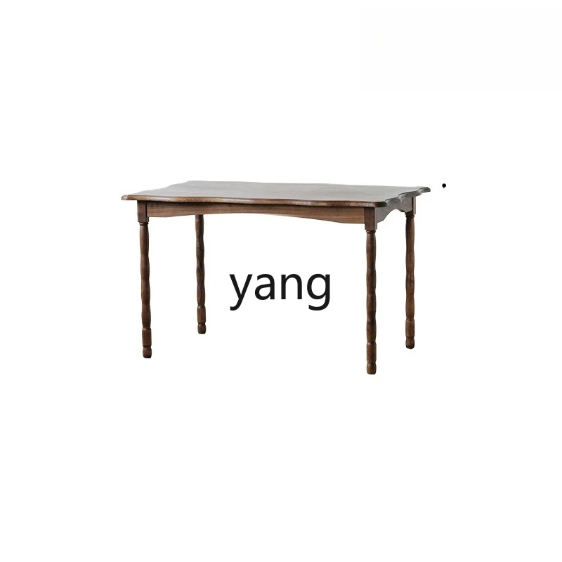 LT household small apartment living room black walnut solid wood iris dining table
LT household small apartment living room black walnut solid wood iris dining table