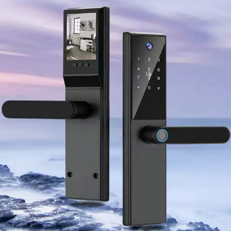 Tuya Smart Fingerprint Lock with WiFi Doorbell Camera for Home Apartment Security Doors Password Lock Black Standard Lock
Tuya Smart Fingerprint Lock with WiFi Doorbell Camera for Home Apartment Security Doors Password Lock Black Standard Lock
