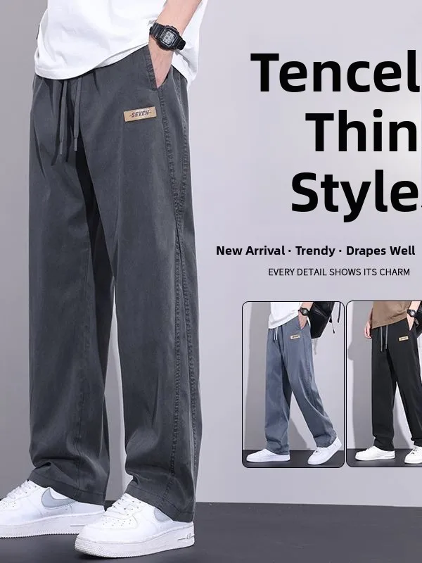 Raysel Lyocell Men's Summer Thin Wide Leg Jeans Loose Straight American Style Ice Silk Long Pants Casual Loose Fit Jeans
Raysel Lyocell Men's Summer Thin Wide Leg Jeans Loose Straight American Style Ice Silk Long Pants Casual Loose Fit Jeans