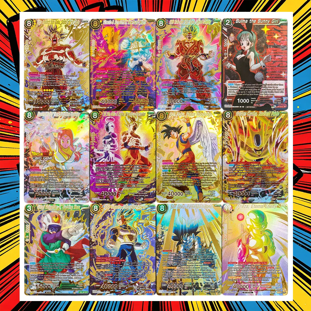 Proxy Dragon Ball Super Fusion World English Son Goku Peace Resolution Vegeta Frieza Piccolo Bulma Great Saiyaman Game Card Toy
Proxy Dragon Ball Super Fusion World English Son Goku Peace Resolution Vegeta Frieza Piccolo Bulma Great Saiyaman Game Card Toy