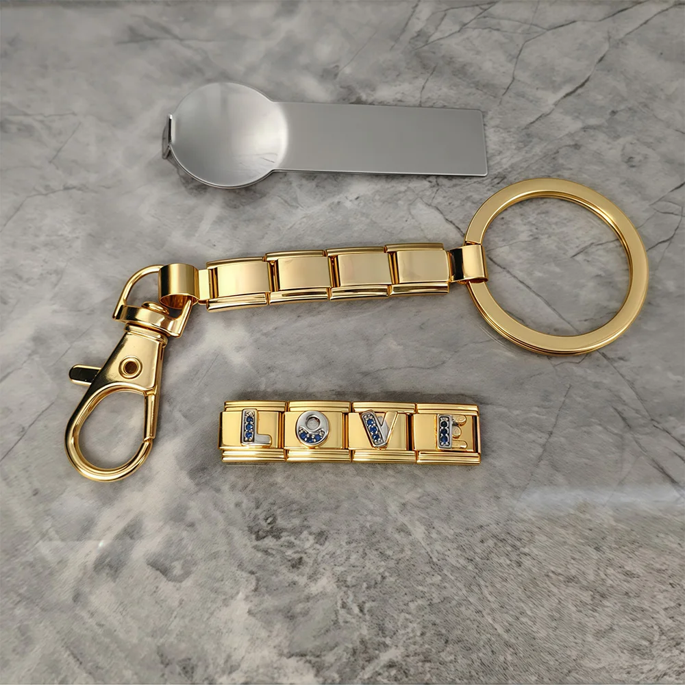 2025 New 1Set Key Chain Alphabet LOVE Removable Fit 9mm Italian Charm stainless steel Link DIY Keychain Pack for Women Men Gift
2025 New 1Set Key Chain Alphabet LOVE Removable Fit 9mm Italian Charm stainless steel Link DIY Keychain Pack for Women Men Gift