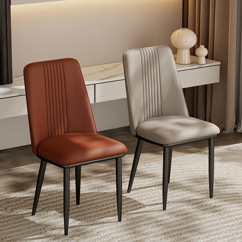 Dark Leather Dining Chair Vintage Living Room Makeup Classics Balcony Chairs Dormitorio Salon Cadeiras De Jantar Home Furniture
Dark Leather Dining Chair Vintage Living Room Makeup Classics Balcony Chairs Dormitorio Salon Cadeiras De Jantar Home Furniture