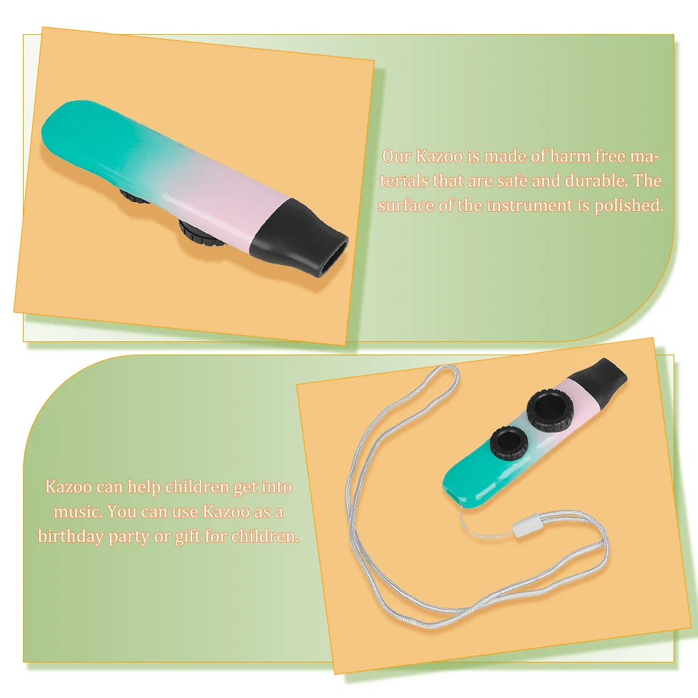 1 set Double Hole Kazoo Professional Gradient Instrument For Adults Portable Music Lover Beginner Guitar Ukulele Partner
1 set Double Hole Kazoo Professional Gradient Instrument For Adults Portable Music Lover Beginner Guitar Ukulele Partner