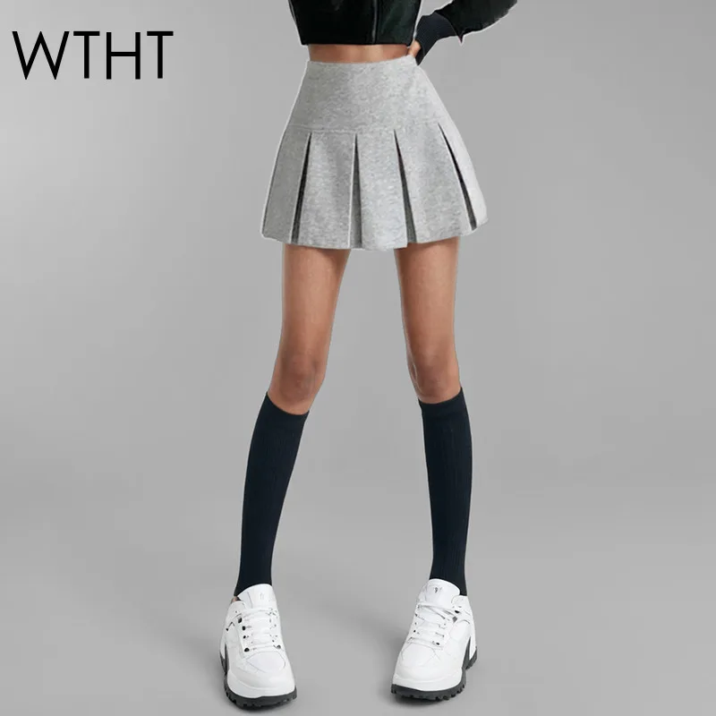 WTHT модные новые женские однотонные мини-плиссированные юбки 2021, весенняя модная юбка с высокой талией и запахом на бедрах, женская 1LS840
WTHT модные новые женские однотонные мини-плиссированные юбки 2021, весенняя модная юбка с высокой талией и запахом на бедрах, женская 1LS840