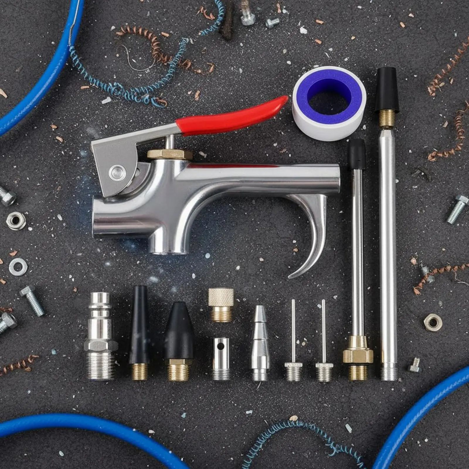 13 Pieces Air-Powered Debris Blower Set Versatile Air Air Discharge Kit Air Tip Blower Kit Quick Connect for Garage
13 Pieces Air-Powered Debris Blower Set Versatile Air Air Discharge Kit Air Tip Blower Kit Quick Connect for Garage