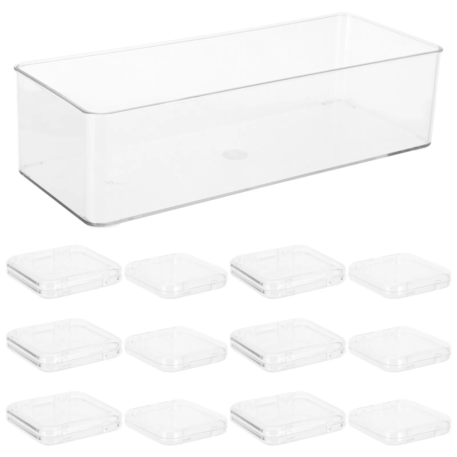13Pcs Clear Travel Jewelry Box Portable Organizer Transparent Plastic Storage Container Stackable Earring Necklace Ring Holder
13Pcs Clear Travel Jewelry Box Portable Organizer Transparent Plastic Storage Container Stackable Earring Necklace Ring Holder