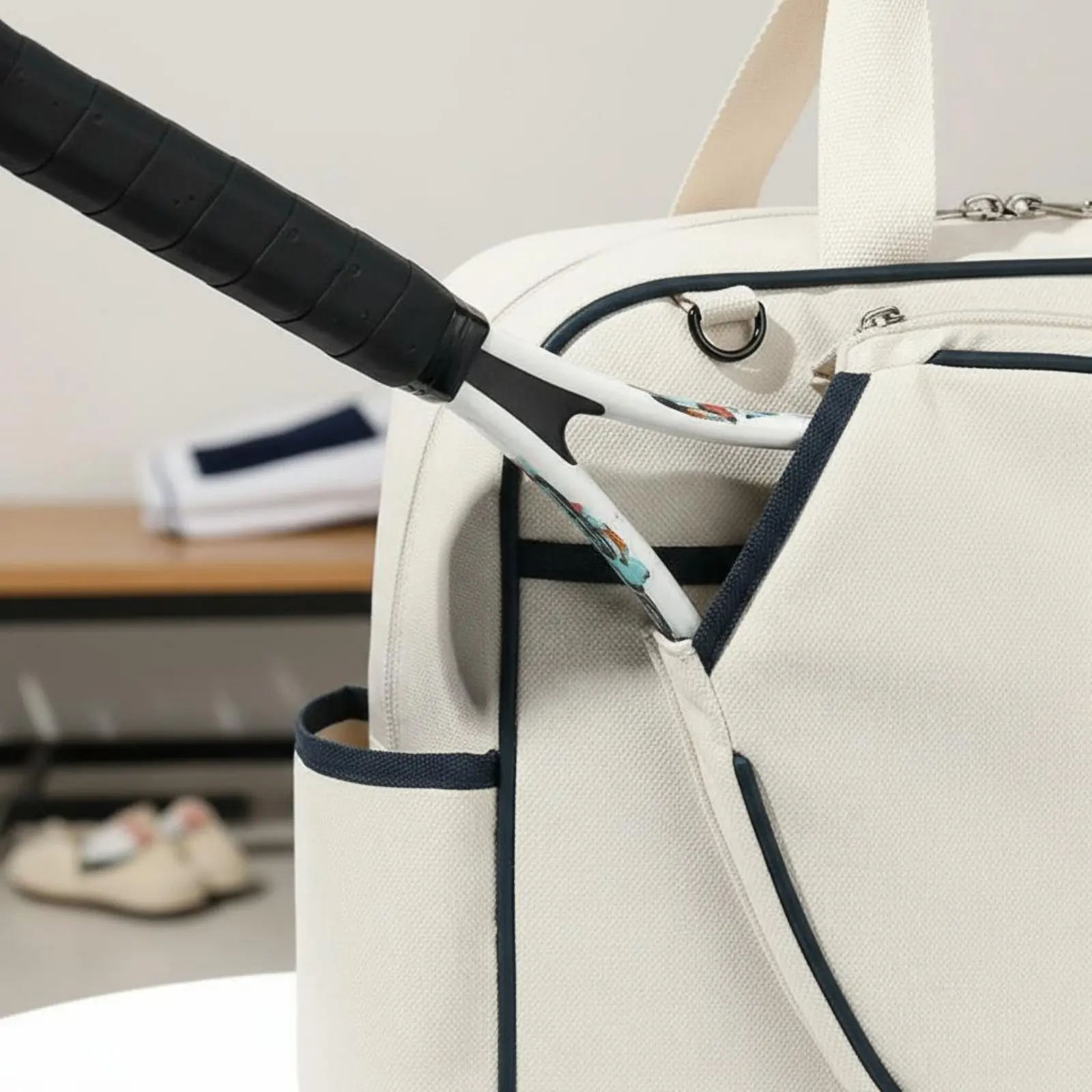 Women's Racket Sport Tote Bag Multi-Functional 2 Racket Shoulder Bag Lightweight for Gym
Women's Racket Sport Tote Bag Multi-Functional 2 Racket Shoulder Bag Lightweight for Gym