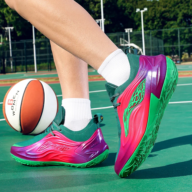 High Resilience Basketball Shoes Men Women Breathable Mesh Upper Anti Collision Toe Design Non Slip Wear Resistant Sole Sports
High Resilience Basketball Shoes Men Women Breathable Mesh Upper Anti Collision Toe Design Non Slip Wear Resistant Sole Sports