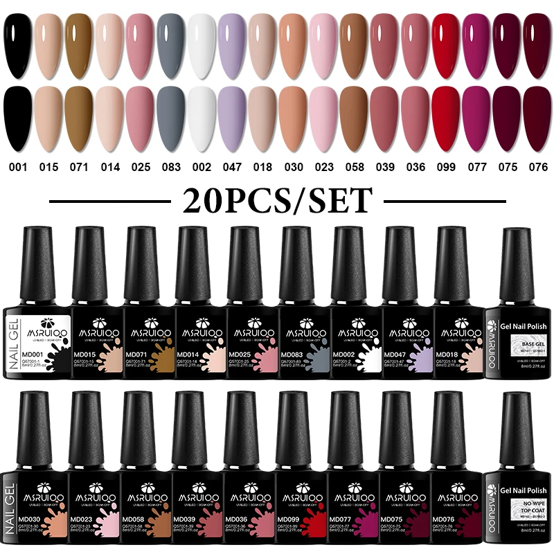 Набор гель-лаков для ногтей, 20 шт., TPO HEMA Free, УФ-светодиод, долговечные принадлежности для маникюра, лак для украшения ногтей, сделай сам, легко наносится
Набор гель-лаков для ногтей, 20 шт., TPO HEMA Free, УФ-светодиод, долговечные принадлежности для маникюра, лак для украшения ногтей, сделай сам, легко наносится