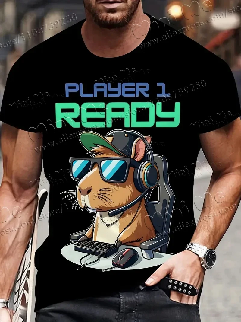 Camiseta con estampado 3D de capibara divertida para hombres y mujeres, camisetas camgadas informales de
Camiseta con estampado 3D de capibara divertida para hombres y mujeres, camisetas camgadas informales de