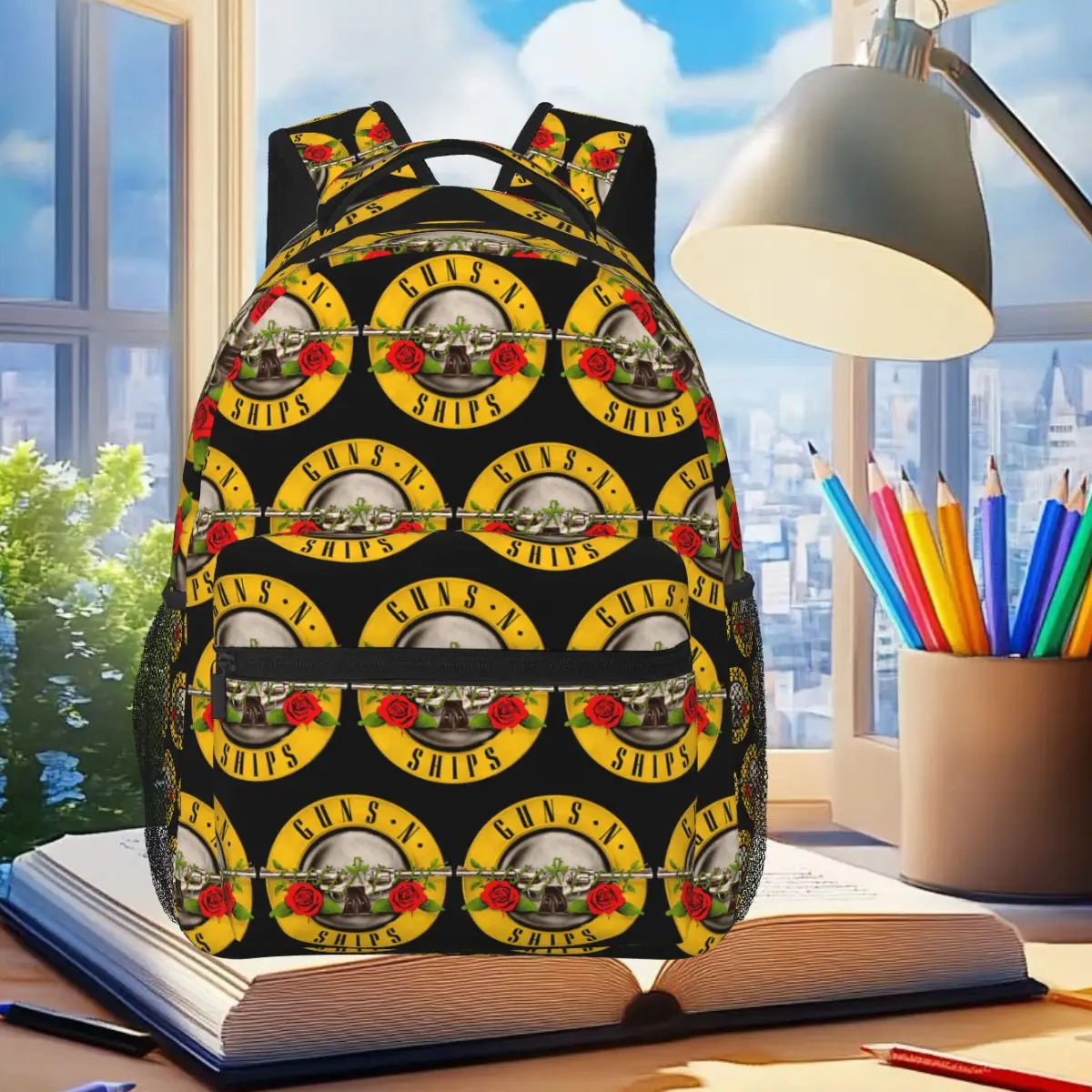 GUNS N' SHIPS Hamilton Backpack Student Boys Girls BookBag Kids School Bag Laptop Shoulder Bags for Men Women
GUNS N' SHIPS Hamilton Backpack Student Boys Girls BookBag Kids School Bag Laptop Shoulder Bags for Men Women