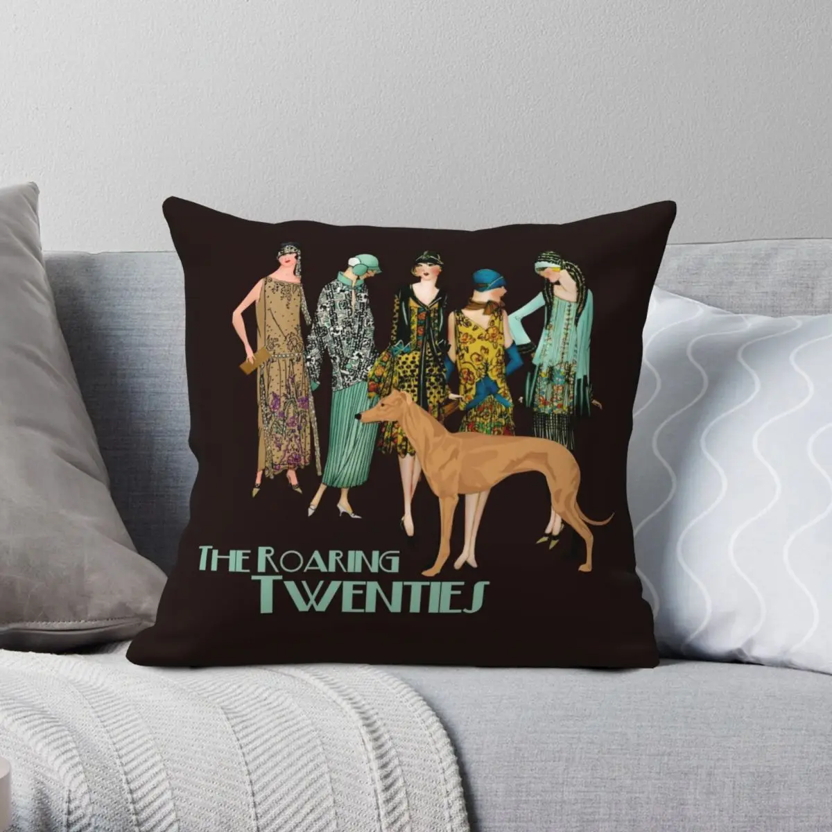 Roaring 1920s Flapper Girls Square Pillowcase Polyester Linen Velvet Printed Zip Decorative Sofa Seater Cushion Cover
Roaring 1920s Flapper Girls Square Pillowcase Polyester Linen Velvet Printed Zip Decorative Sofa Seater Cushion Cover
